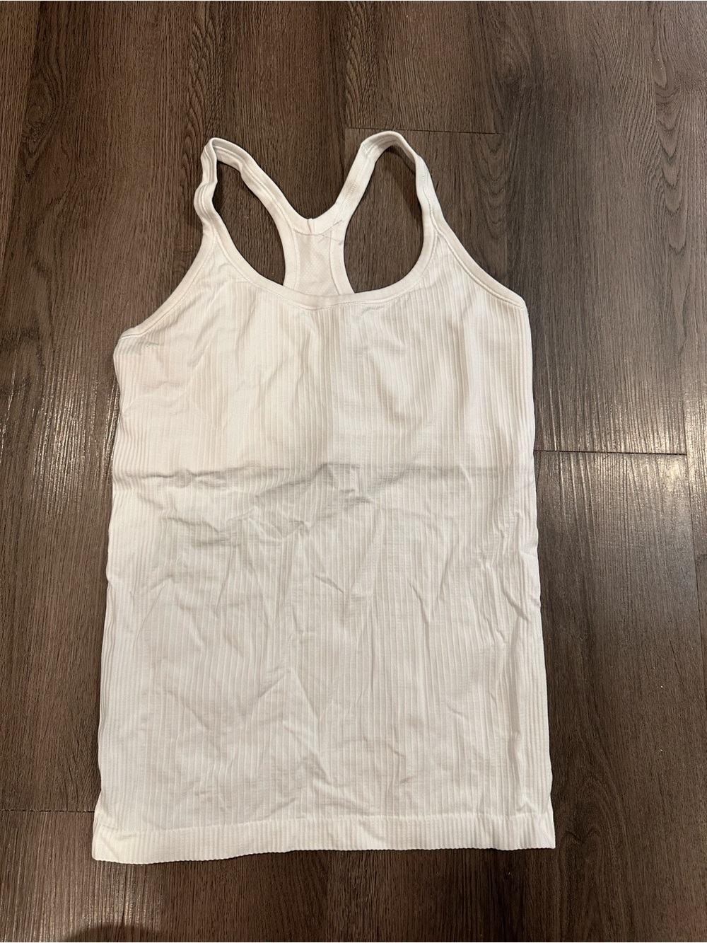 Lululemon ebb to street White Ribbed Racerback Tank Top